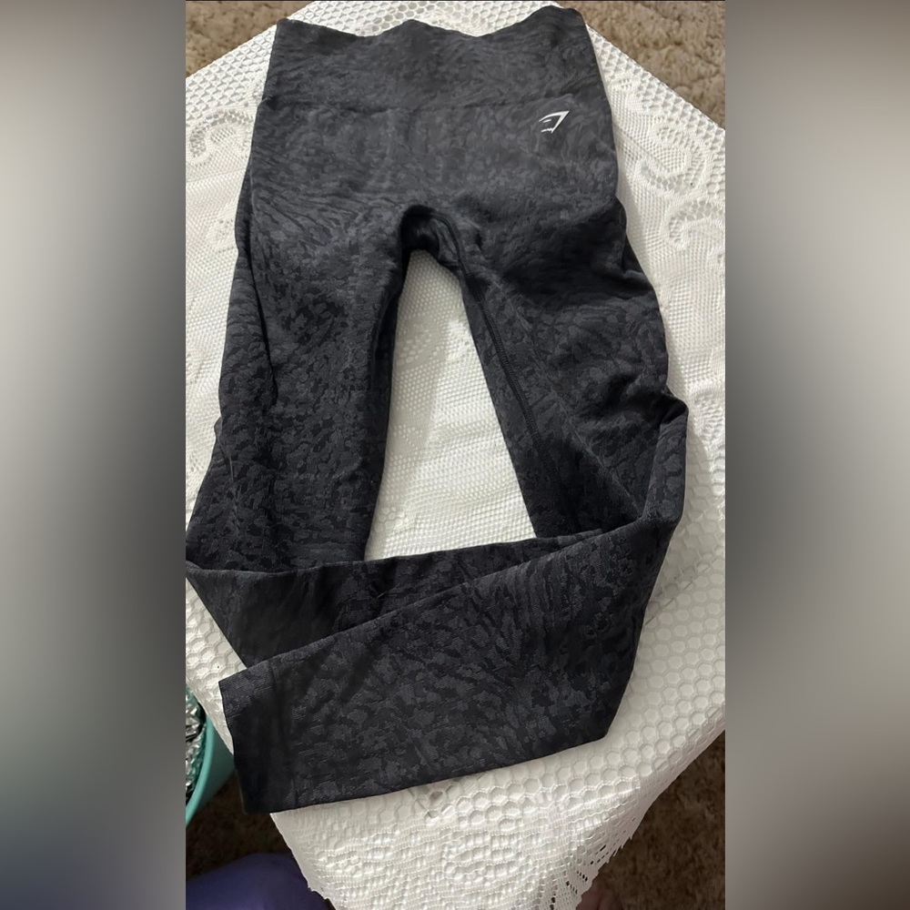 Black Patterned Leggings
